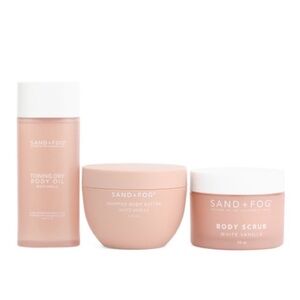 NWT SAND + FOG White Vanilla Body SkincareTrio - 3 Piece Set